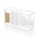 Ugreen 100x wtyk końcówka RJ45 8P8C (UTP Cat. 5 / Cat. 5e) przezroczysty (NW110)