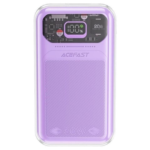 Acefast powerbank 20000mAh Sparkling Series szybkie ładowanie 30W fioletowy (M2)