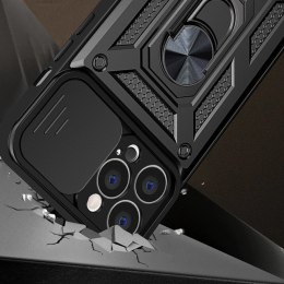 Hybrid Armor Camshield etui Huawei nova Y90 pancerny pokrowiec z osłoną na aparat czarne