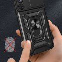 Hybrid Armor Camshield etui do Samsung Galaxy A14 pancerny pokrowiec z osłoną na aparat niebieskie