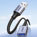 Ugreen przedłużacz adapter kabel przewód USB (męski) - USB (żeński) 3.0 5Gb/s 2m szary (US115)