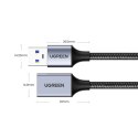 Ugreen przedłużacz adapter kabel przewód USB (męski) - USB (żeński) 3.0 5Gb/s 2m szary (US115)