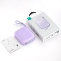 Joyroom powerbank 10000mAh Jelly Series 22.5W z wbudowanym kablem USB C fioletowy (JR-L002)