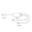 Baseus Flash Series Ⅱ kabel do szybkiego ładowania 2w1 USB-C - 2xUSB-C 100W 1.5m czarny