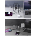 Joyroom ładowarka GaN 67W 4 porty (2x USB, 2x USB C) czarna (TCG02) + kabel USB C - USB C 100W 1.2m