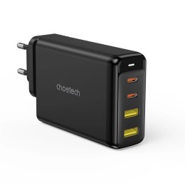 Choetech ładowarka GaN 140W 4 porty (2x USB C, 2x USB) czarna (PD6005)