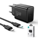 Ładowarka USB C 20W PD Joyroom JR-TCF06 z kablem USB C - Lightning - czarna