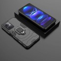 Ring Armor etui do Xiaomi Redmi Note 12 5G / Poco X5 5G pancerny pokrowiec uchwyt magnetyczny ring czarne