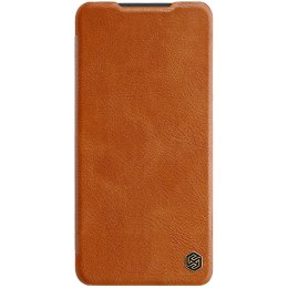 Nillkin Qin Leather etui skórzany pokrowiec z klapką portfel brązowe