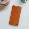 Nillkin Qin Leather etui skórzany pokrowiec z klapką portfel brązowe