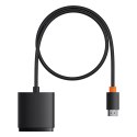 Adapter HDMI 2w1 4K 60Hz dwukierunkowy z wbudowanym kablem 1m Baseus AirJoy - czarny