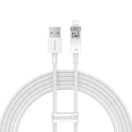 Baseus Explorer Series kabel przewód USB - Lightning 2,4A 2 m biały (CATS010102)