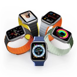 Magnetyczny pasek Apple Watch SE, 9, 8, 7, 6, 5, 4, 3, 2, 1 (41, 40, 38 mm) Dux Ducis Strap (LD Version) - czarno-żółty