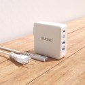 Szybka ładowarka sieciowa GaN 100W 2 x USB-C / 2 x USB Dudao A100EU - biała