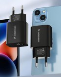 Ładowarka sieciowa Wozinsky WGWCB USB-A USB-C 20W - czarna