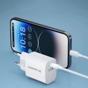 Ładowarka sieciowa Wozinsky WGWCW USB-A USB-C 20W - biała