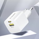 Ładowarka sieciowa Wozinsky WWCEAC GaN USB-A USB-C 33W - biała