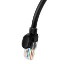 Kabel Ethernet Baseus High Speed Cat 5 RJ-45 1000Mb/s 5m okrągły - czarny