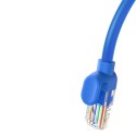 Kabel Ethernet Baseus High Speed Cat 6 RJ-45 1000Mb/s 0.5m okrągły - niebieski