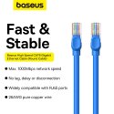 Kabel Ethernet Baseus High Speed Cat 6 RJ-45 1000Mb/s 0.5m okrągły - niebieski