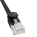 Kabel Ethernet Baseus High Speed Cat 6 RJ-45 1000Mb/s 20m płaski - czarny