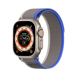 Sportowy pasek na rzepy do Apple Watch 9 / 8 / 7 / 6 / SE / 5 / 4 / 3 / 2 / 1 (38, 40, 41 mm) Dux Ducis Strap YJ Version - niebi