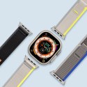 Sportowy pasek na rzepy do Apple Watch 9 / 8 / 7 / 6 / SE / 5 / 4 / 3 / 2 / 1 (38, 40, 41 mm) Dux Ducis Strap YJ Version - niebi