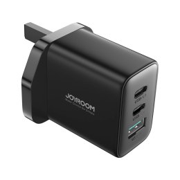 Szybka ładowarka Joyroom JR-TCF10 2x USB-C USB-A 32W (wtyczka UK) - czarna