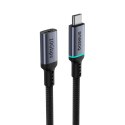 Kabel Baseus B0063370C111-01 USB-C - USB-C 4K 60Hz 100W 10Gb/s 1m - czarny