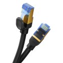 Baseus szybki kabel internetowy RJ45 cat.7 10Gbps 1.5m pleciony czarny