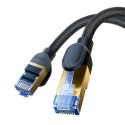 Baseus szybki kabel internetowy RJ45 cat.7 10Gbps 20m pleciony czarny