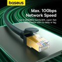 Baseus szybki kabel sieciowy RJ-45 cat.8 40Gbps 1.5m okrągły - czarny