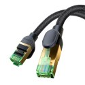 Baseus szybki kabel sieciowy RJ-45 cat.8 40Gbps 5m pleciony- czarny