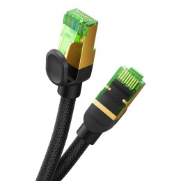 Baseus szybki kabel sieciowy RJ45 cat. 8 40Gbps 15m pleciony czarny