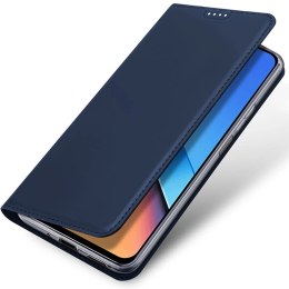 Etui z ekoskóry Dux Ducis Skin Pro do Xiaomi Poco M6 Pro /Redmi 12/Redmi 12R - niebieskie