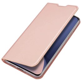 Etui z klapką, portfelem i podstawką Dux Ducis Skin Pro do Xiaomi Poco M6 Pro / Redmi 12/12R - różowe