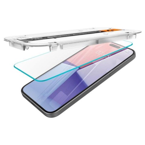 Szkło hartowane Spigen Glas.tR EZ Fit na iPhone 15 Plus - 2 szt.