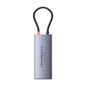 HUB USB 6w1 Baseus Metal Gleam Series II USB-A/USB-C/USB-C PD/HDMI/RJ45 - czarny