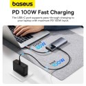 HUB USB 6w1 Baseus Metal Gleam Series II USB-A/USB-C/USB-C PD/HDMI/RJ45 - czarny