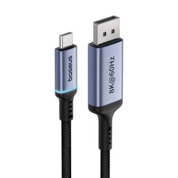 Kabel jednokierunkowy Baseus High Definition Series USB-C do DisplayPort 1.4 8K 60Hz 2m - czarny