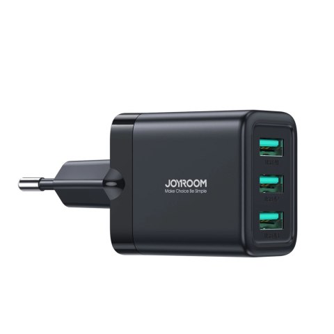 Ładowarka sieciowa Joyroom JR-TCN02 3xUSB-A 17W 3.4A - czarna