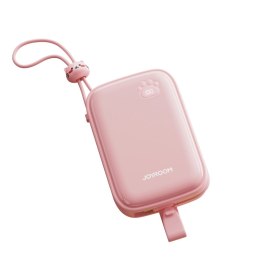 Powerbank Joyroom JR-L008 Plus Cutie Series 22.5W 20000mAh ze stojakiem + kabel USB-A - USB-C - różowy