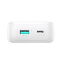 Mini powerbank Joyroom JR-PBC06 z wbudowanymi kablami USB-C / Lightning 30W 10000mAh - biały