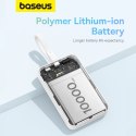 Powerbank Baseus Magnetic Mini MagSafe 10000mAh 20W z wbudowanym kablem Lightning - biały + kabel Baseus Simple Series USB-C - U