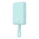 Powerbank Baseus Magnetic Mini MagSafe 10000mAh 20W z wbudowanym kablem Lightning - niebieski + kabel Baseus Simple Series USB-C