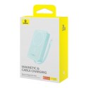 Powerbank Baseus Magnetic Mini MagSafe 10000mAh 20W z wbudowanym kablem Lightning - niebieski + kabel Baseus Simple Series USB-C