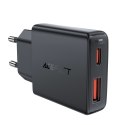 Ładowarka sieciowa Acefast A69 PD 30W GaN USB-A USB-C - czarna