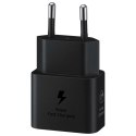 Ładowarka sieciowa GaN Samsung EP-T2510XBEGEU 25W SFC z kablem USB-C - czarna