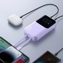 Mini powerbank Joyroom JR-PBC07 20000mAh 30W z kablami USB-C i Lightning - fioletowy