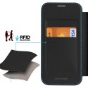 Etui Dux Ducis Skin X Pro do Samsung S24 z magnetycznym ringiem i klapką - czarne